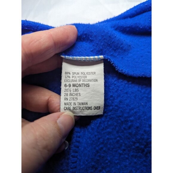 Vintage 1994 HJR & CO Boys Size 6-9 Months Blue Overall Outfit Play Pals Dogs - Picture 8 of 14